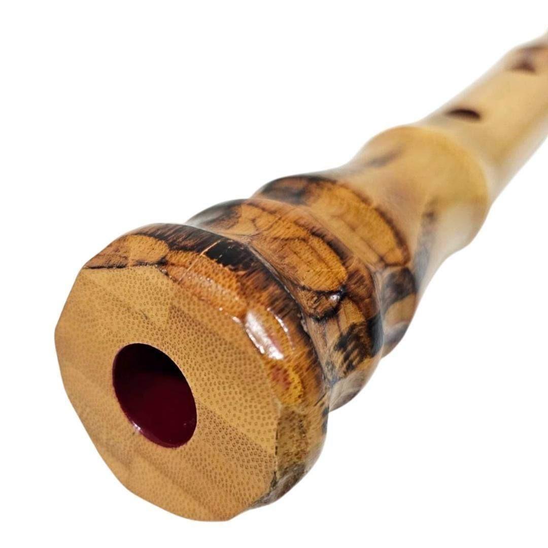 あ様専用 尺八 琴古流 蝴蝶 2尺1寸 5孔 銘あり 2印 二分割 和楽器