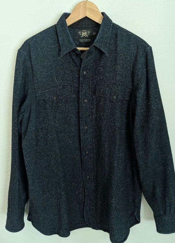 【RRL】CPOシャツ ネップ サイズM