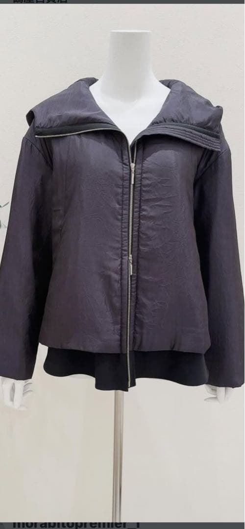 MORABITO PREMIER モラビトプルミエ　ナイロントリコットブルゾン eclat 2024年11月号掲載 MORABITO アウターとバッグに香るパリの洗練