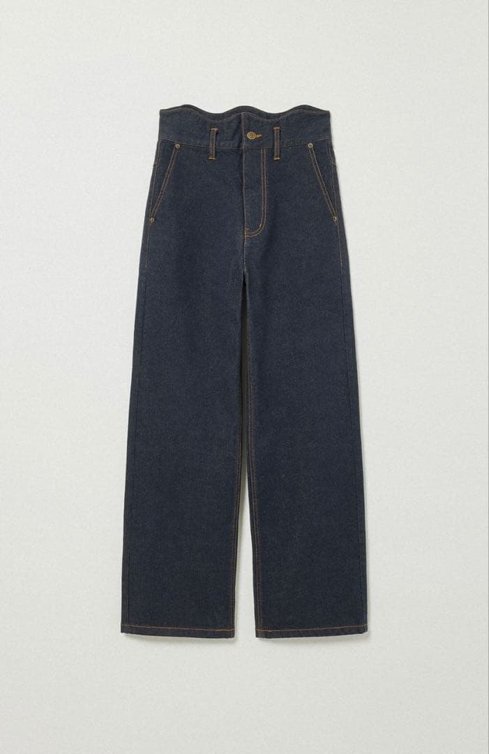 パンツ eaphi 2025 WAVE DESIGN HIGH WAIST DENIM