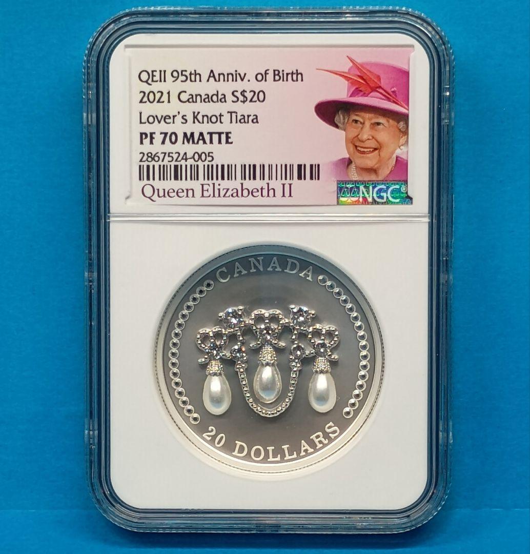 2021 エリザベス女王生誕95周年 ラバーズノットティアラ NGC PF70