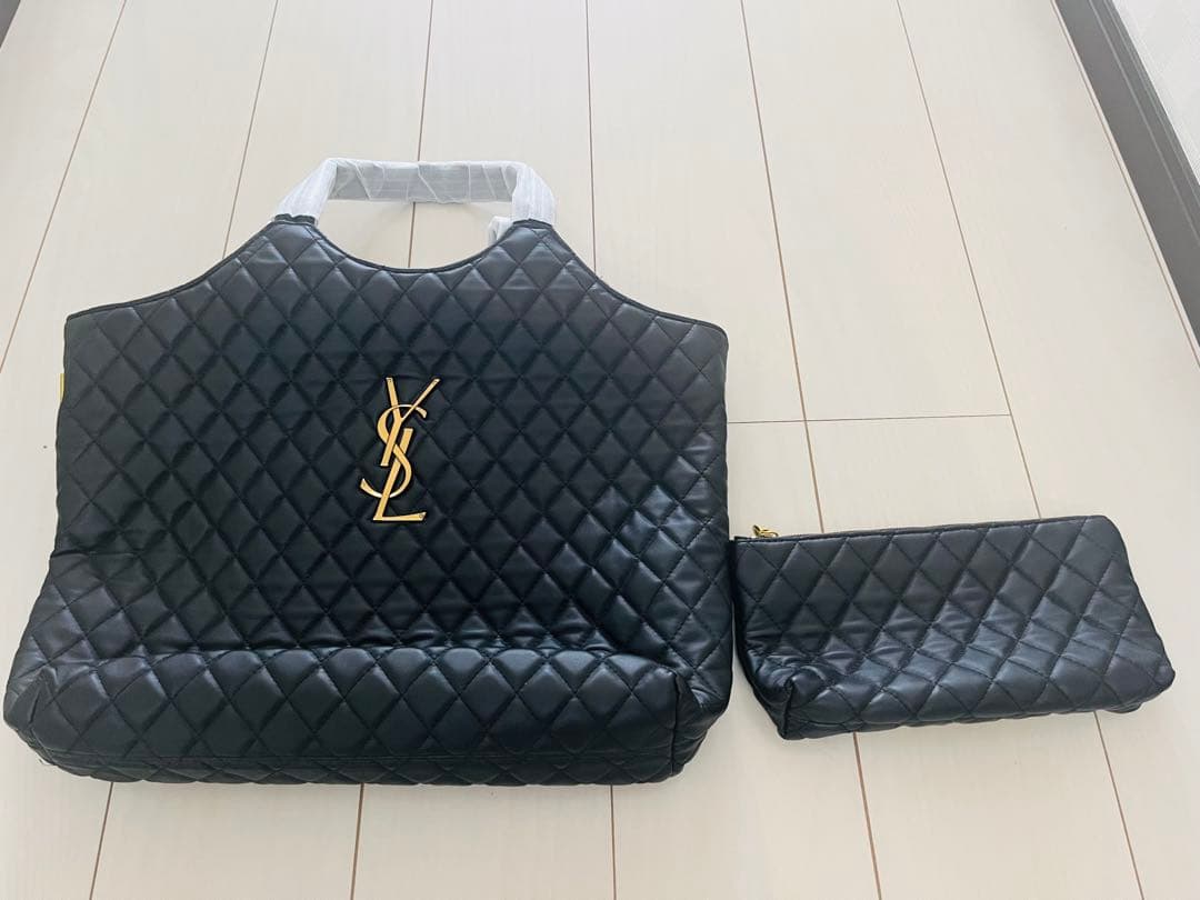 YSL キルティング ブラック マザーズバッグ サンローラン バッグ 30代 40 代 ショルダー バッグ 斜 めがけ ハイ