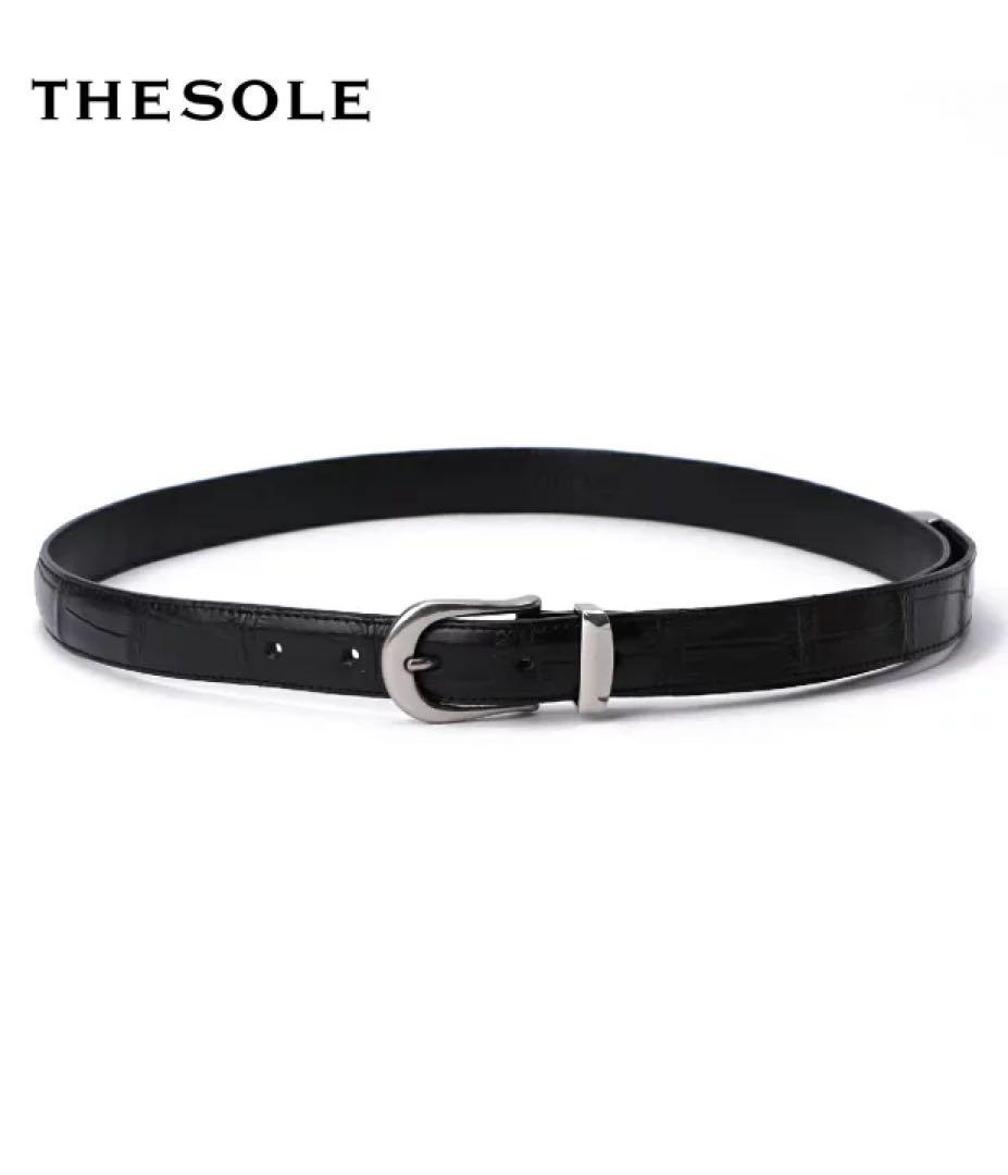 THE SOLE⭐️クロコダイルベルト‼️試着程度⭐️定価70,000円⭐️破格‼️