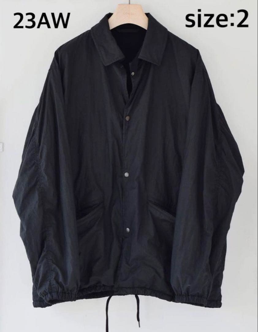 23aw comoli コットンナイロンコーチジャケット
