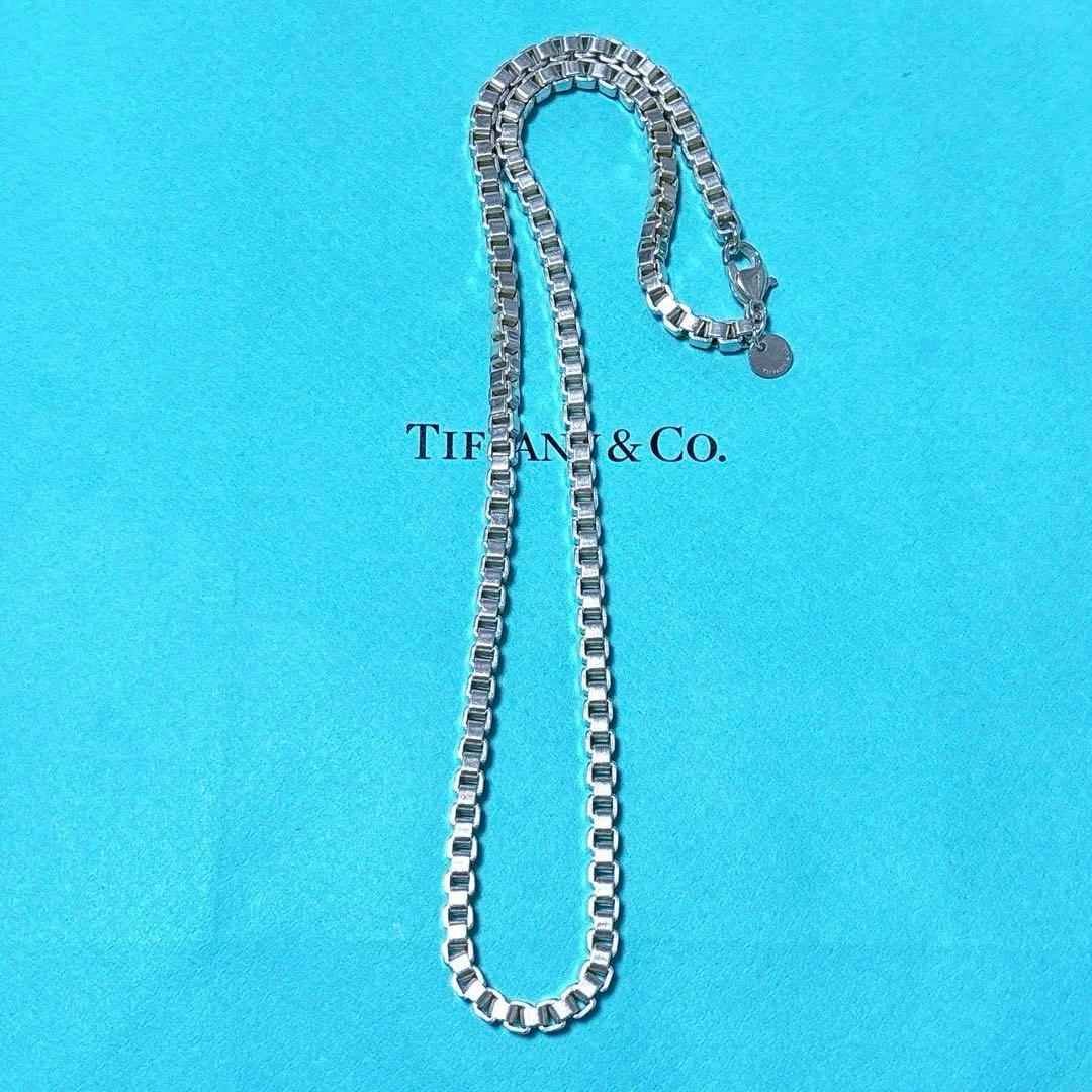 【美品】45.7cm Tiffanyティファニー ベネチアン ネックレス 925