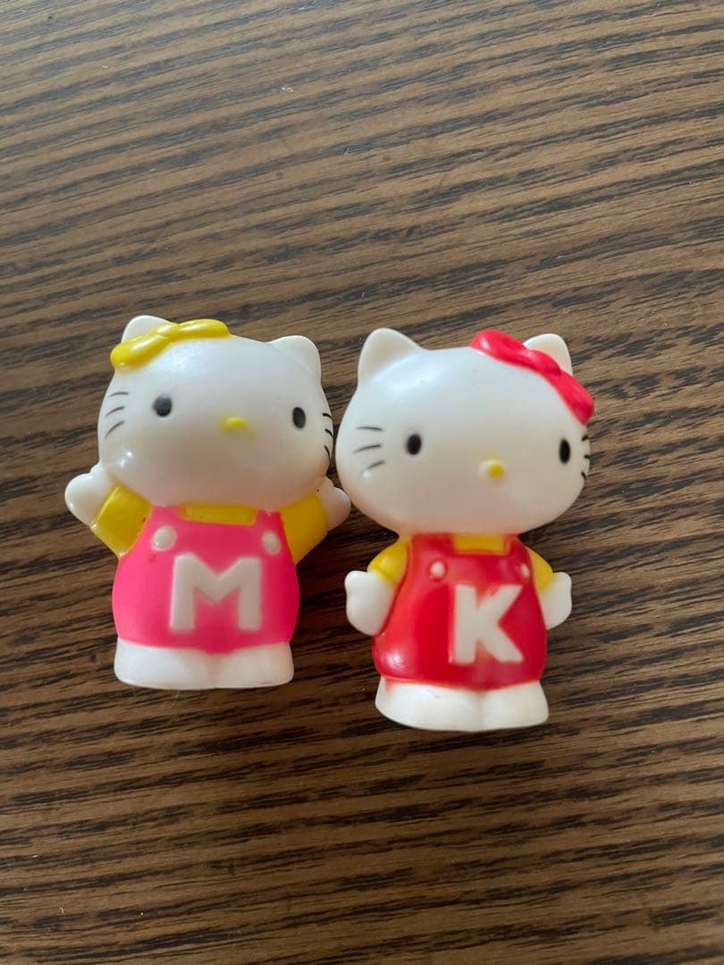 サンリオ キティちゃん 指人形 ソフビ 希少 レトロ ティム ミミィ