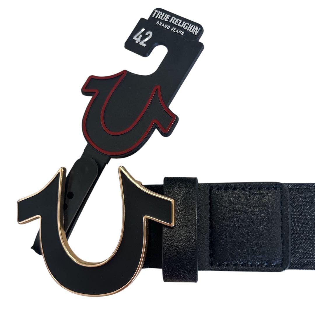TRUE RELIGION （トゥルーレリジョン）ベルト ブラック 42インチ
