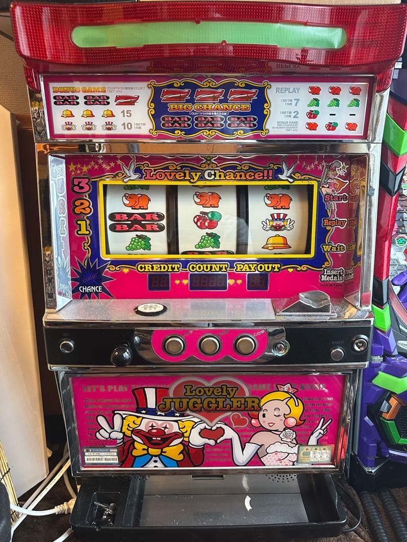 Lovely Juggler ラブリージャグラー 4号機 実機 スロット