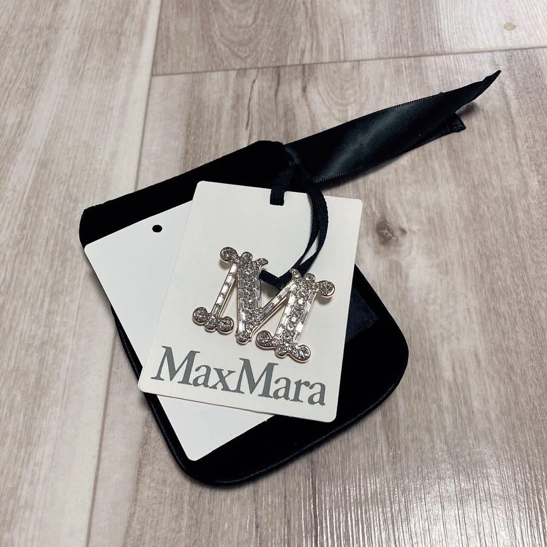 マックスマーラ クリスタル ブローチ