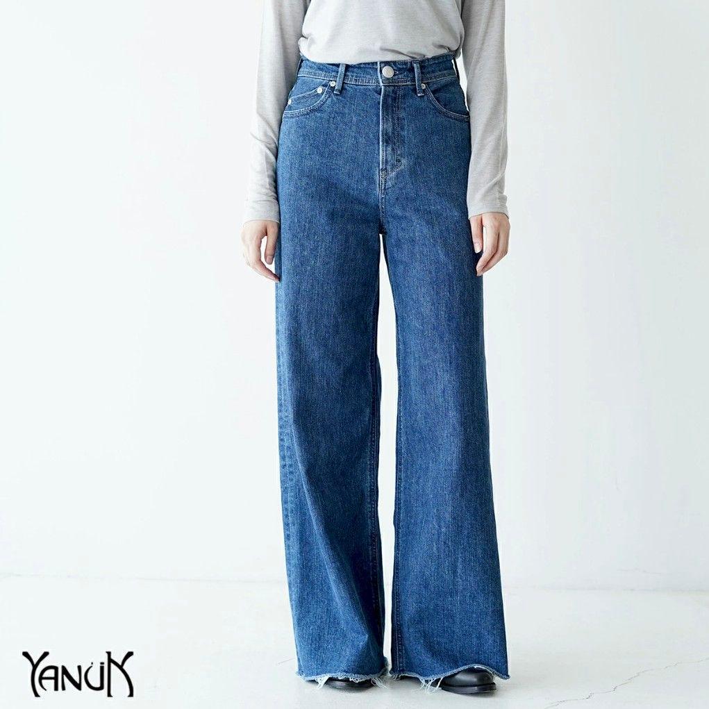 ともちゃんさん専用*【美品】YANUKワイドフレア カットオフ アメリカンブルー