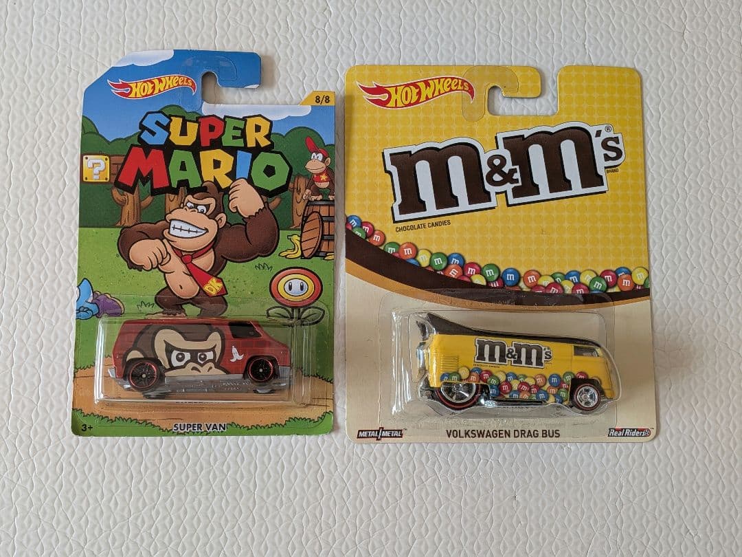 ホットウィール　ポップカルチャー　m&m's　VW ドラッグバス　ドンキーコング