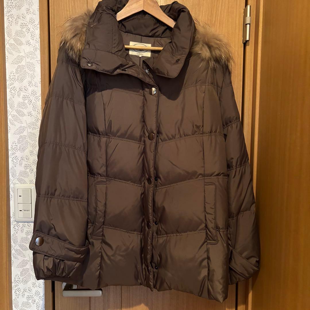 Aylesbury ブラウン ダウンジャケット EL 大きいサイズ