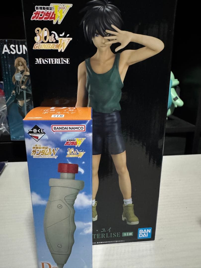 一番くじ　ガンダムW ヒイロ・ユイ フィギュア 了解　ボールペンセット