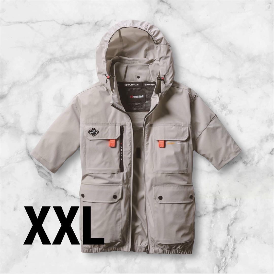BURTLE バートル 半袖ブルゾン アッシュグレー AC2036 60 XXL