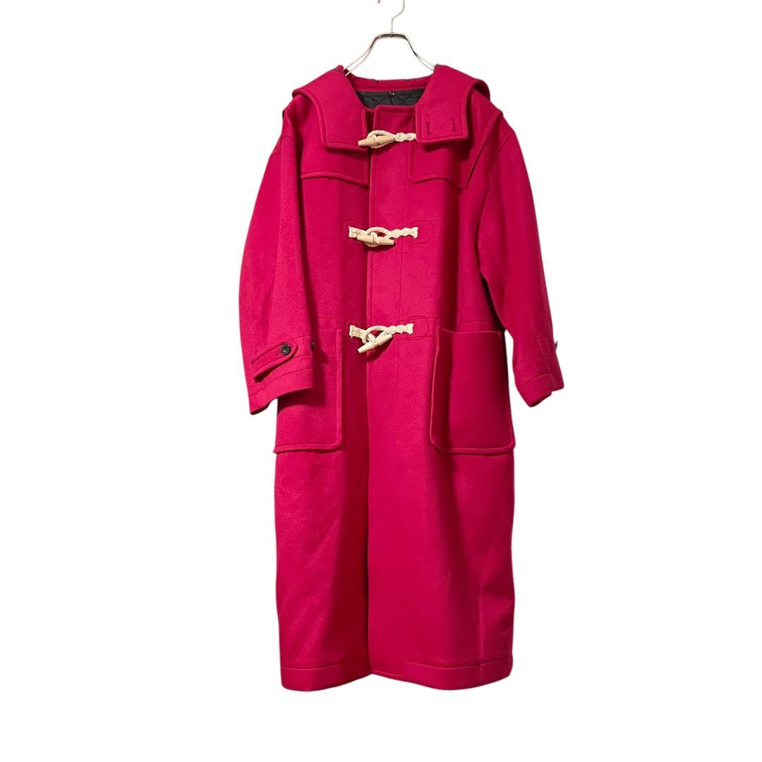 新品 超ロング ダッフルコート レッド