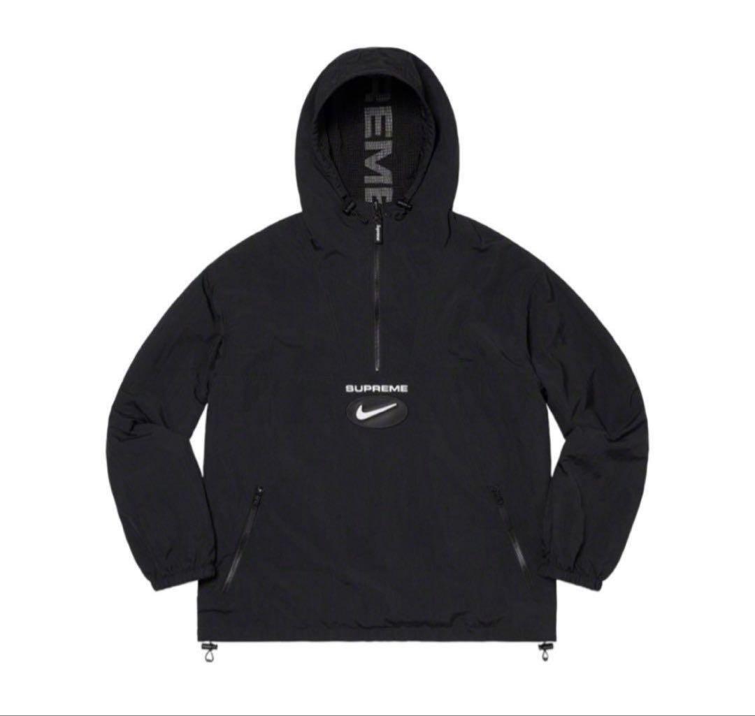 即購入、値下げ交渉可能！ SUPREME NIKE ブラックナイロンジャケット