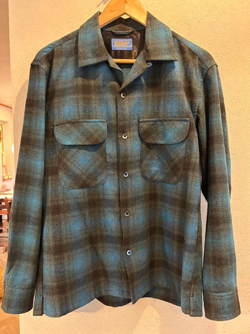 BackNumber バックナンバー　ウールシャツ ペンドルトンベルベルジンFJ ウールミックスオープンカラーシャツ(S ブラック): トップス｜Right-on