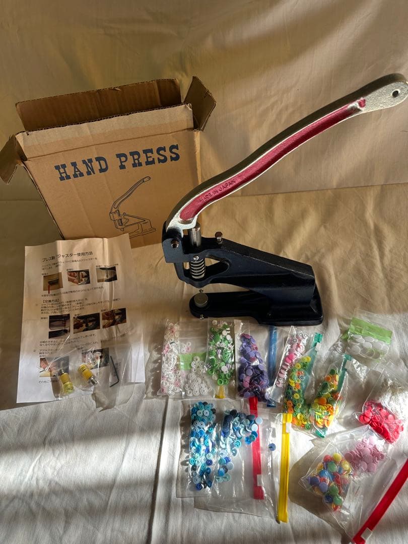 ハンドプレス 手動プレス機　ハンドプレス機M型　ハンドメイド　プレス機　おまけ付