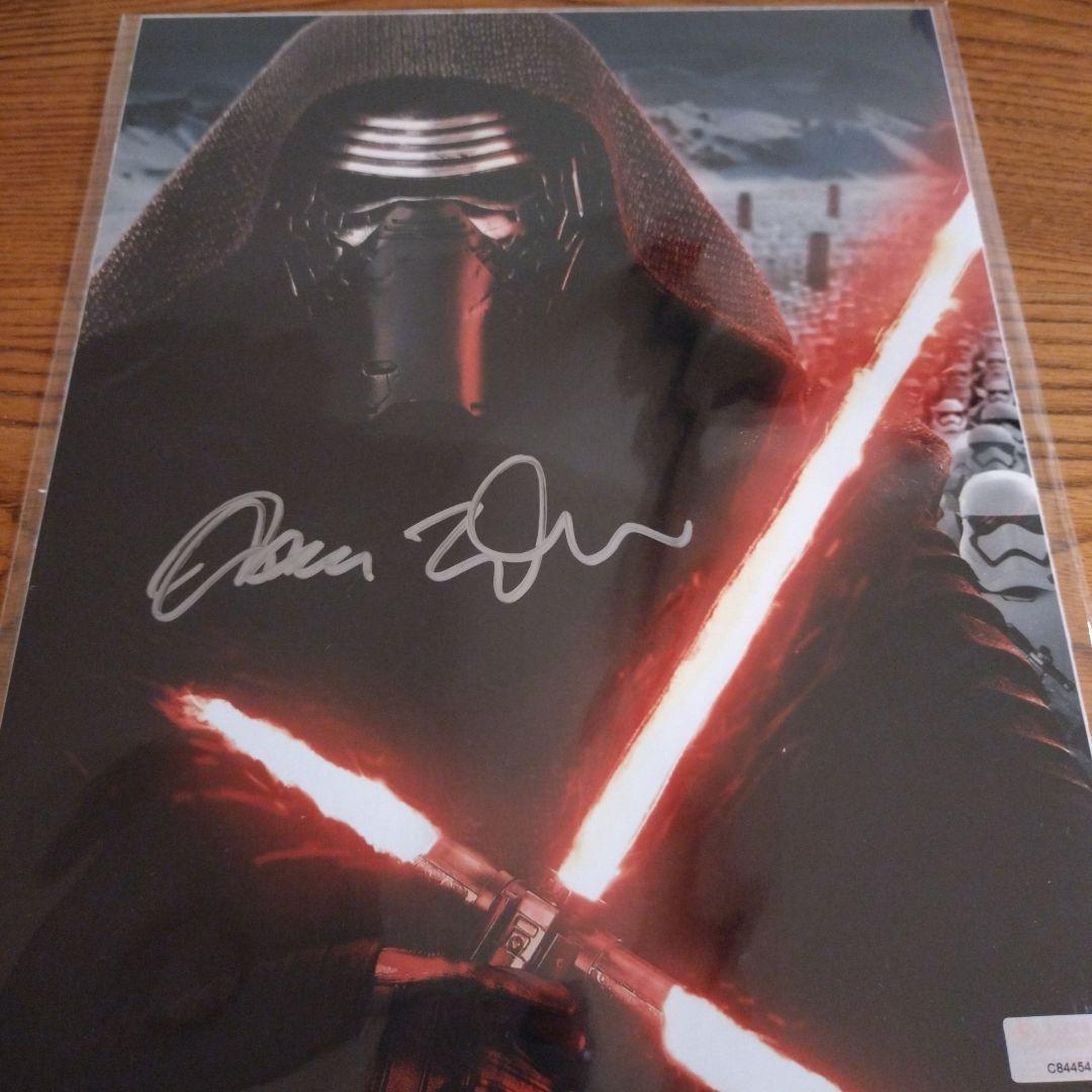 アダムドライバー　直筆サイン　8×10インチ　カイロレン　スターウォーズ