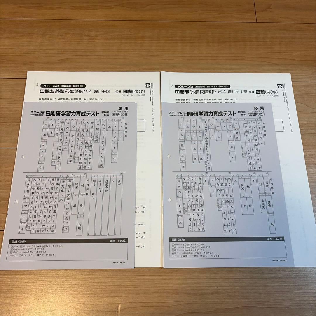 2025年度日能研6年前期学習力育成テスト17回分（第10回〜第26回