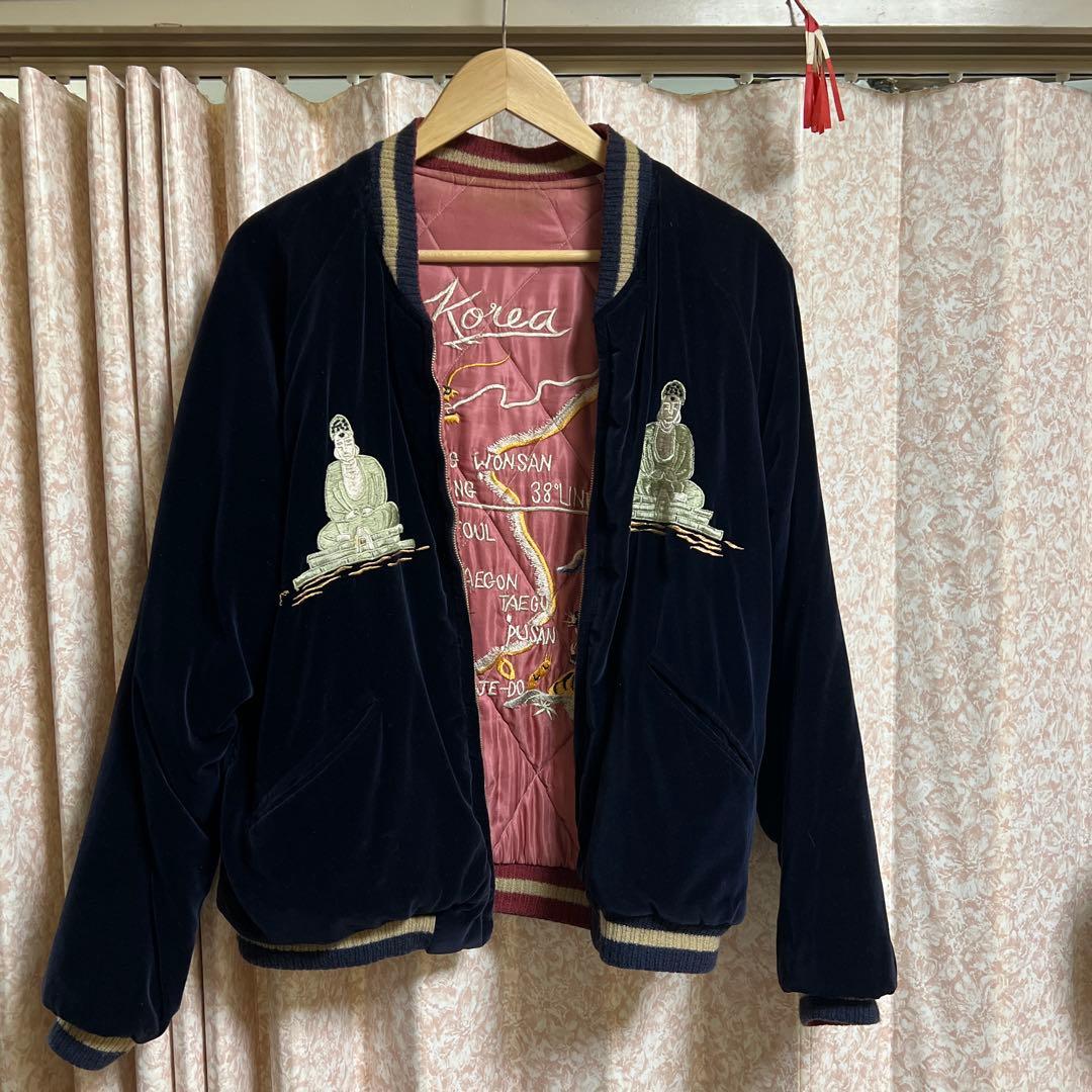 東洋エンタープライズ　スカジャン　大仏　地図　40周年モデル　港商　大 tt15712-119-2.jpg