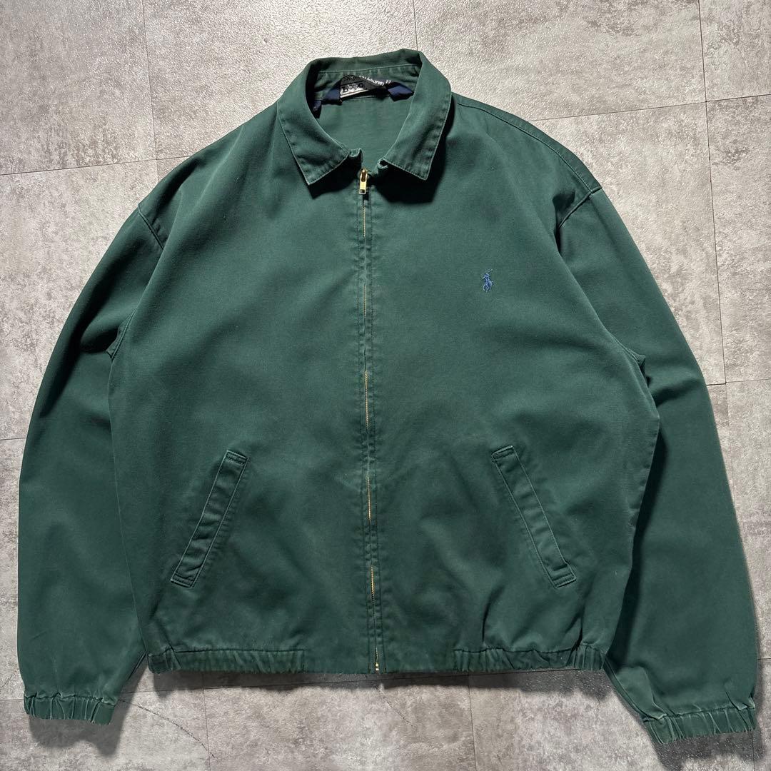 極上　80s 三角タグ　ラルフローレン　スウィングトップ　青ポニー　短丈　M