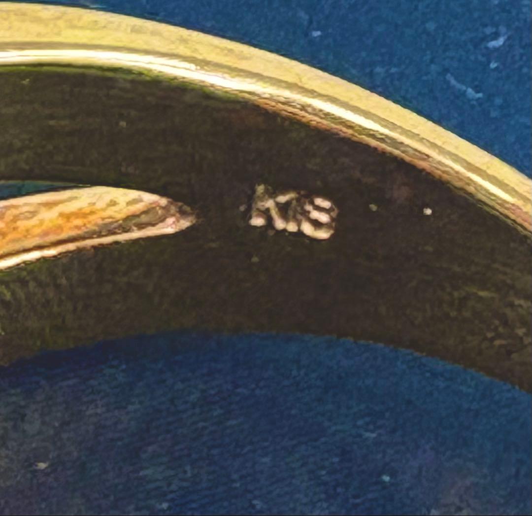 美品 バーバリー ゴールド 18k 刻印 クロスデザインリング - メルカリ