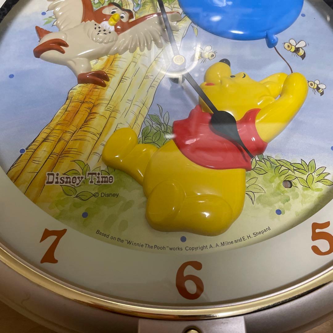 レア ディズニー くまのプーさん FW718S 掛け時計 からくり 音楽