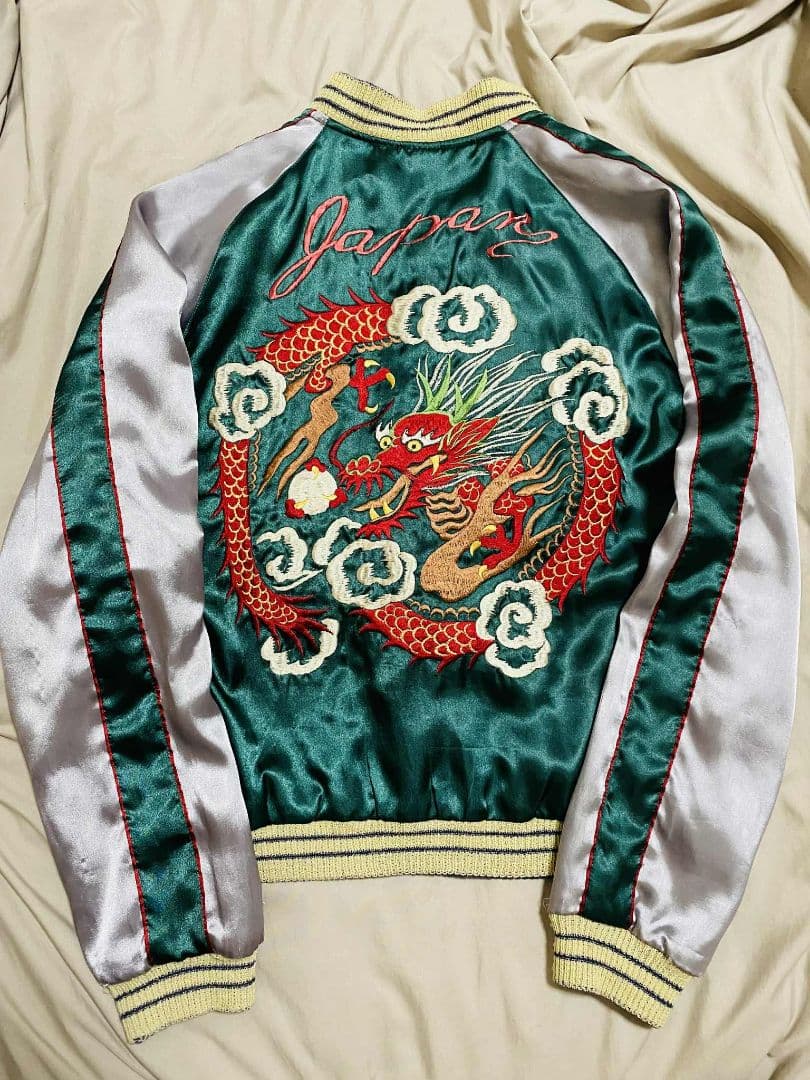 ２面用 テーラー東洋 龍 bomb 日本限定スカジャン vintage サテン