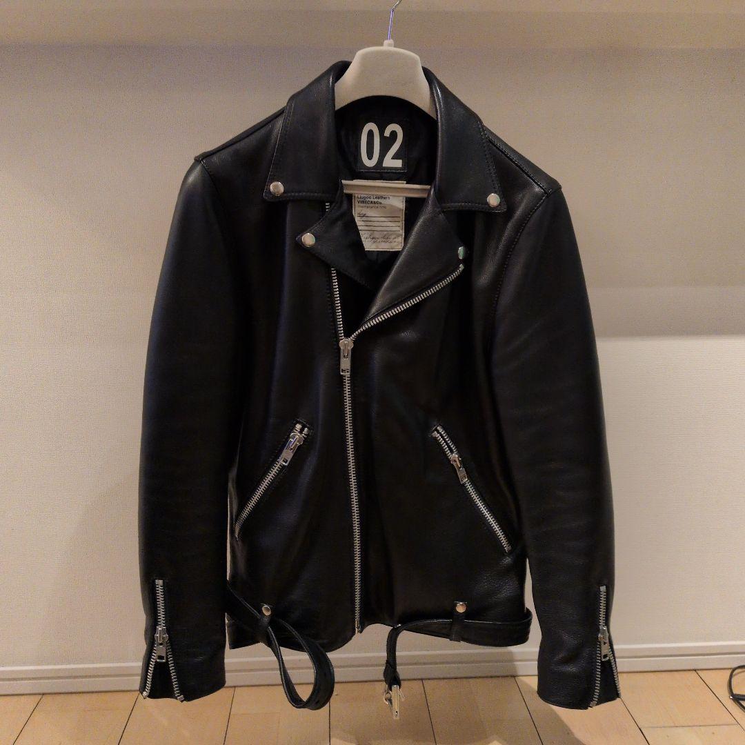 vibeca vallet ダブルレザーライダースジャケット 02 Lサイズ - メルカリ