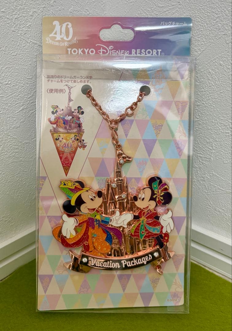 東京ディズニーランド40周年 ドリームガーランド バッグチャーム