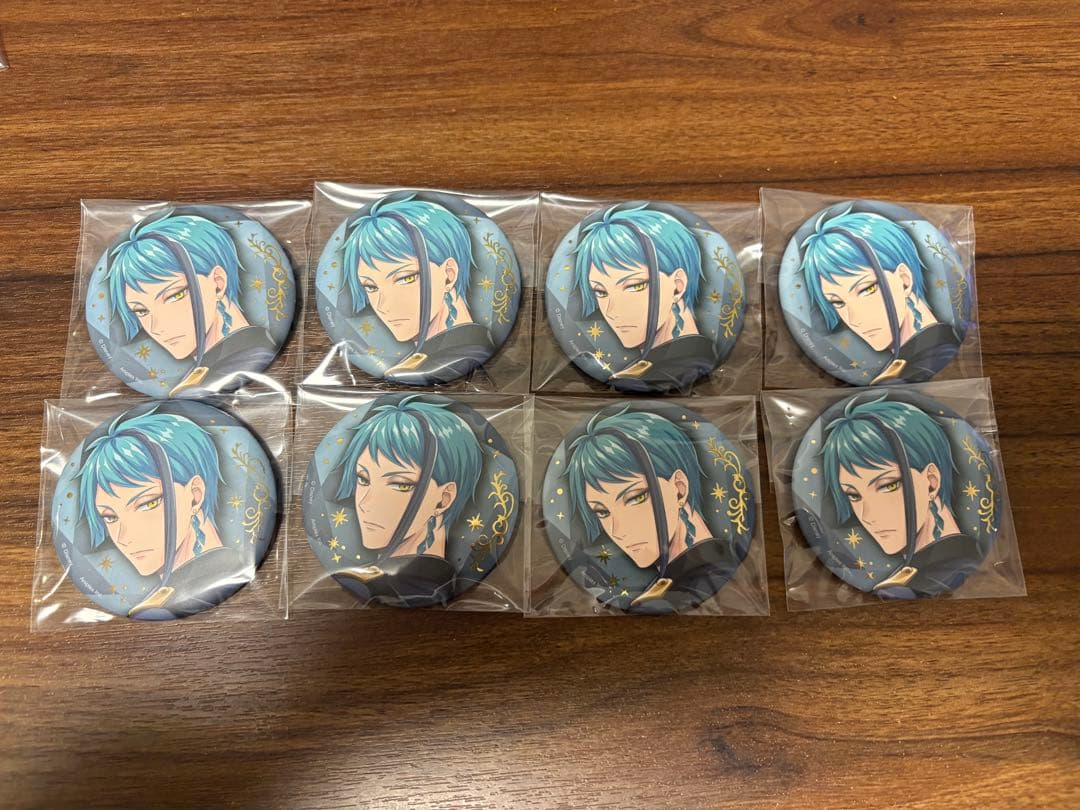 ジェイド　8個 ブレイジングジュエル　缶バッジ ツイステッドワンダーランド ブレイジングジュエル ジェイド・リーチ