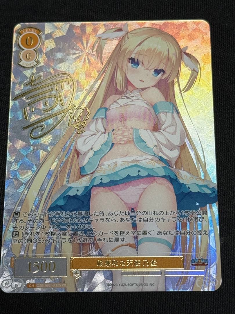 ヴァイスシュヴァルツロゼ ゆずソフト 破廉恥な天使　乃愛　サイン入りPR