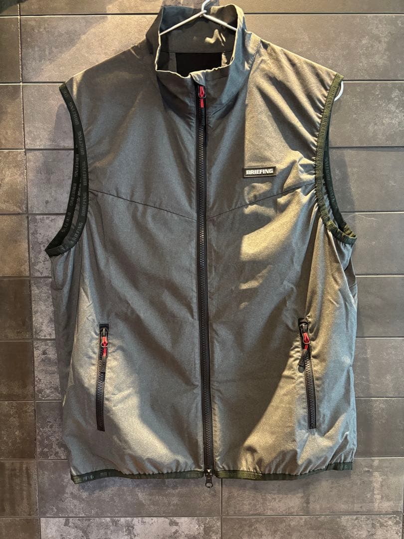 ⭐︎期間限定値下げ⭐︎BRIEFING ゴルフ　ウィンドベスト　グレー　M