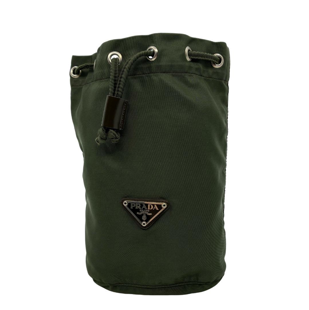 PRADA プラダ オリーブグリーン カーキ 巾着ポーチ A1361A2
