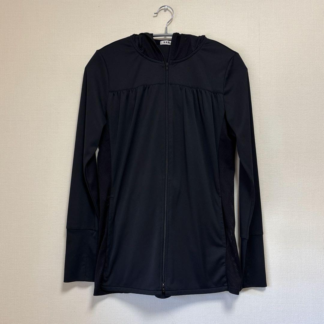 【KOBE HAKU】SARA 半永久UVカットパーカー ブラック M