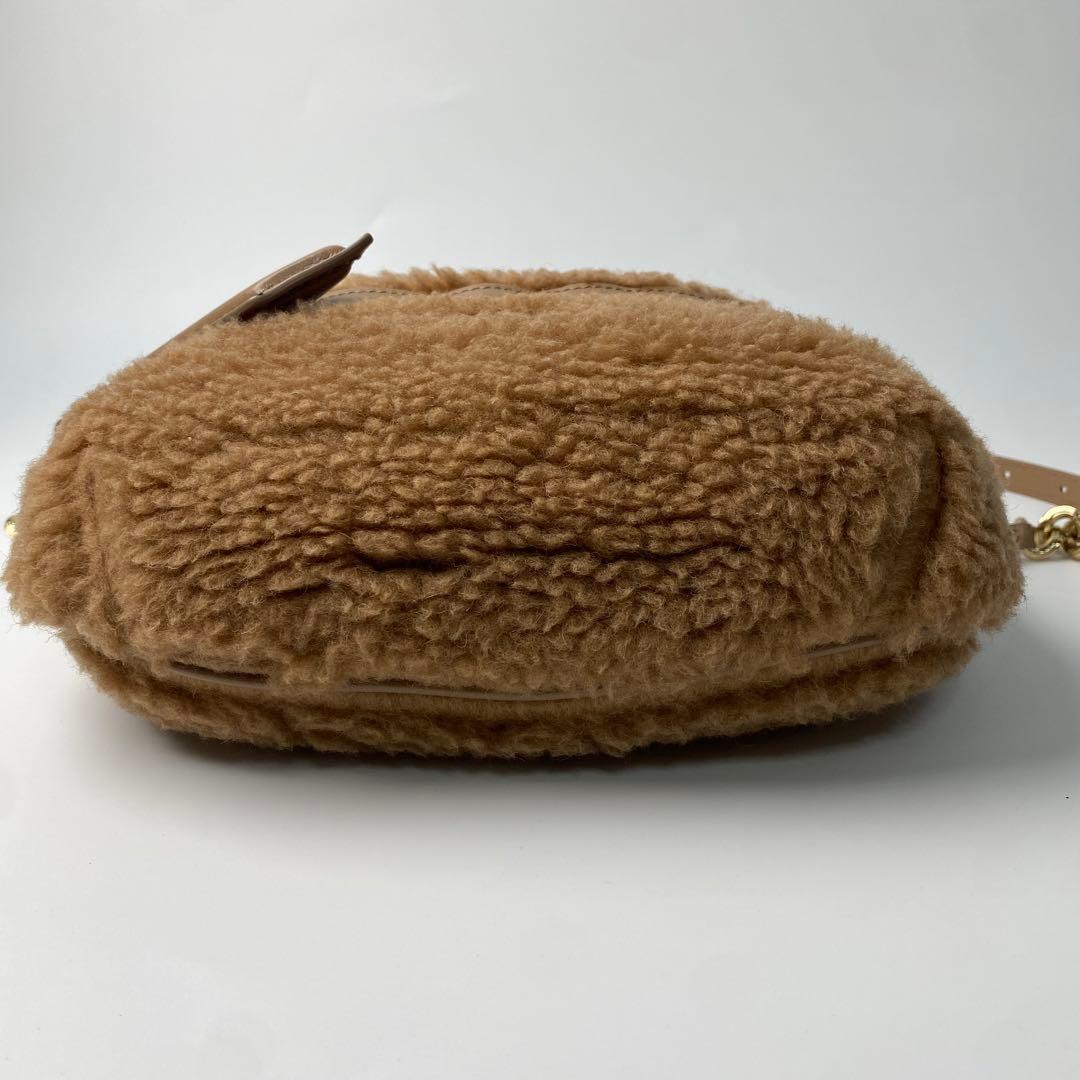 マックスマーラ MaxMara テディベア ボア ボディバッグ ウエストポーチ