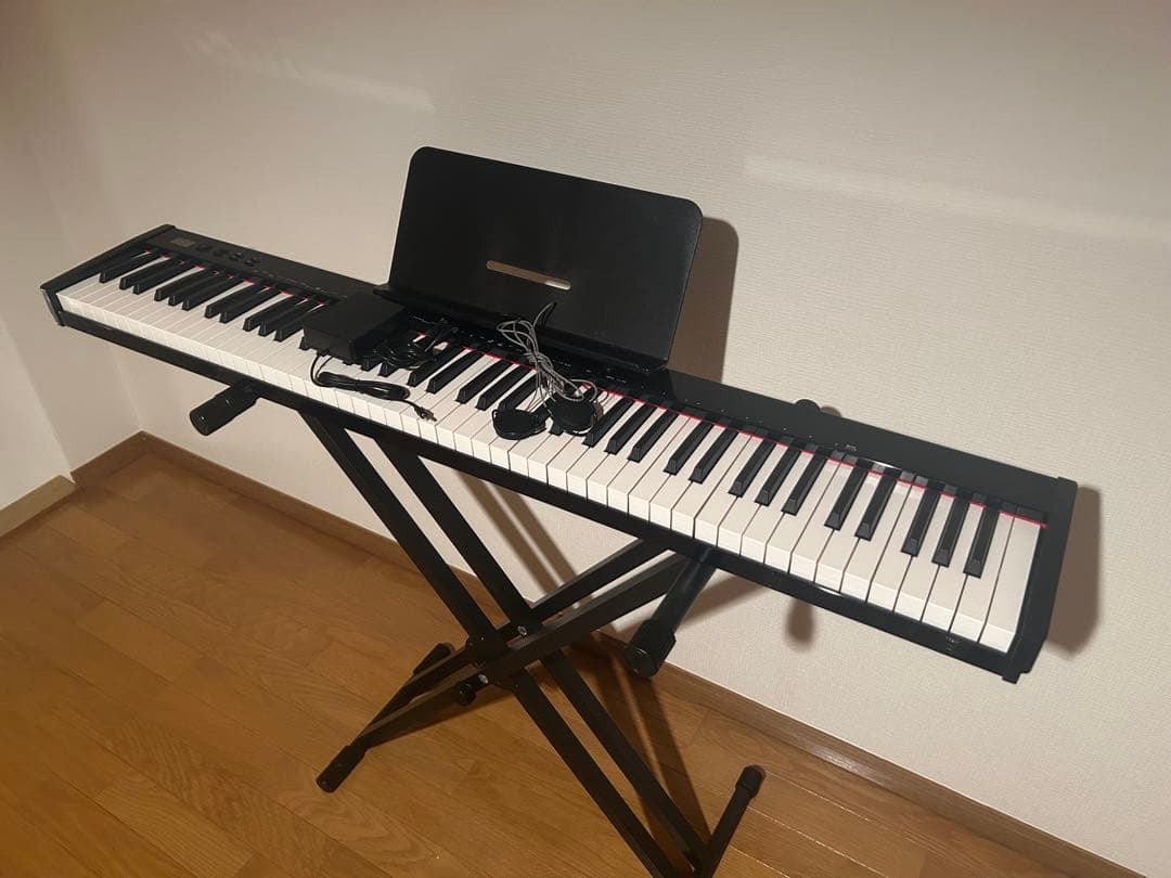 88鍵 電子ピアノ 折りたたみスタンド付き music-008_4.jpg