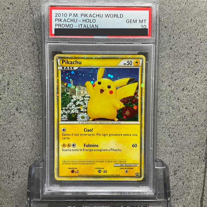 PSA10】ピカチュウワールド ピカチュウ イタリア語 プロモ - メルカリ