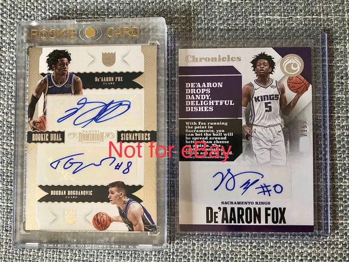 NBAカード デアーロン フォックス Fox ルーキー サインカード 2枚セット