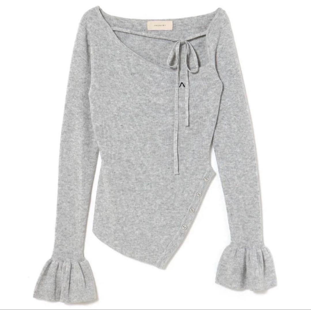 andmary Flora Knit tops グレー