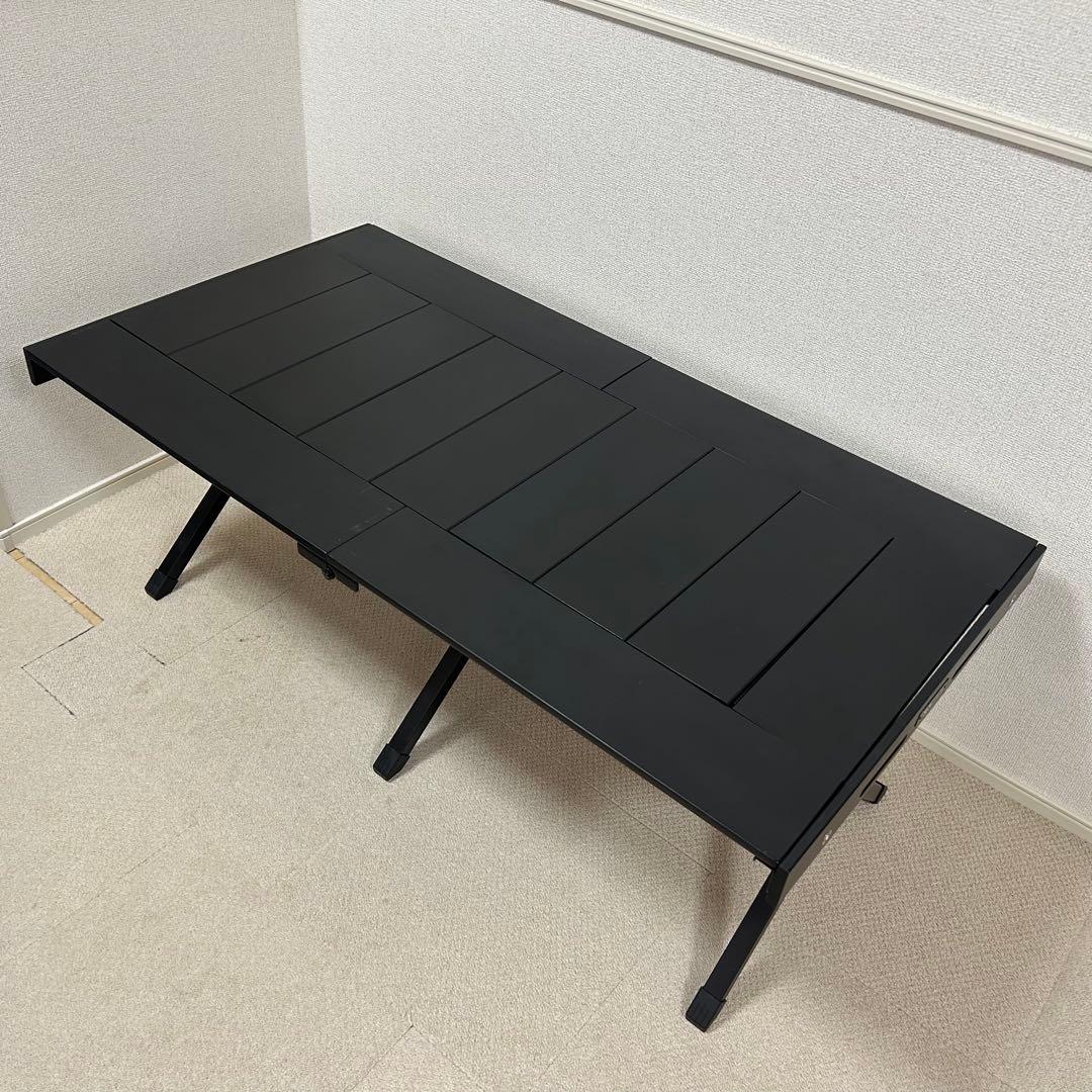 WAQマルチローテーブル 黒　アウトドアテーブル WAQ MULTI LOWTABLE-F マルチローテーブル(ファミリー / グループ