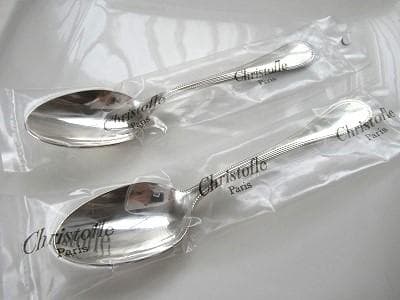 新品未使用未開封！クリストフル スプーン シルバープレート パール 6本セット