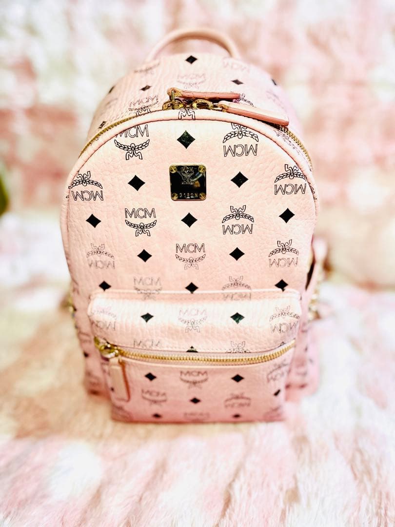 MCM リュック　ソフトピンク　スモールサイズ　正規品 mcm ソフトピンク スモールサイズ S リュック 正規品 - メルカリ