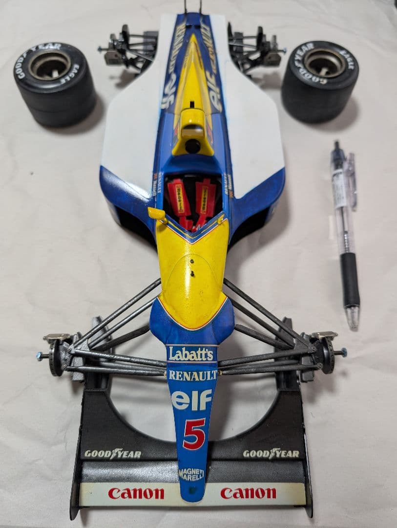 タミヤ1/12ウィリアムズルノーFW14組み立て済ジャンク
