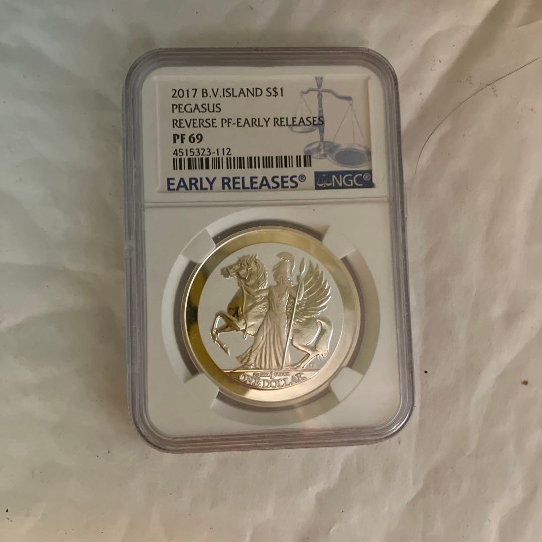 2017/イギリスヴァージン諸島/ペガサス/アテネ/NGCPF69/1oz銀貨/ 2017/イギリスヴァージン諸島/ペガサス/アテネ/NGCPF69/1oz銀貨/ Yahoo