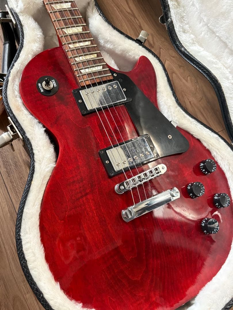 Gibson Les Paul studio レッド ハードケース付き - メルカリ