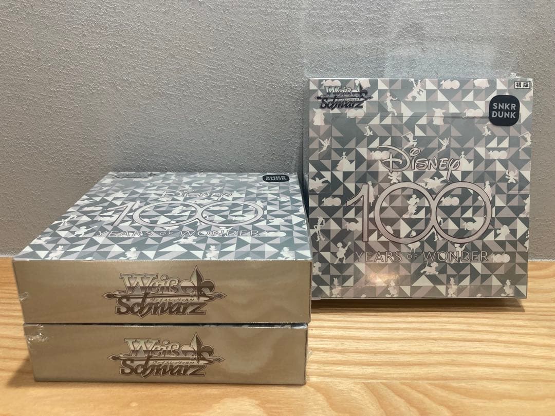 【初版】Weiß Schwarz Disney 100 3箱　スニダン産