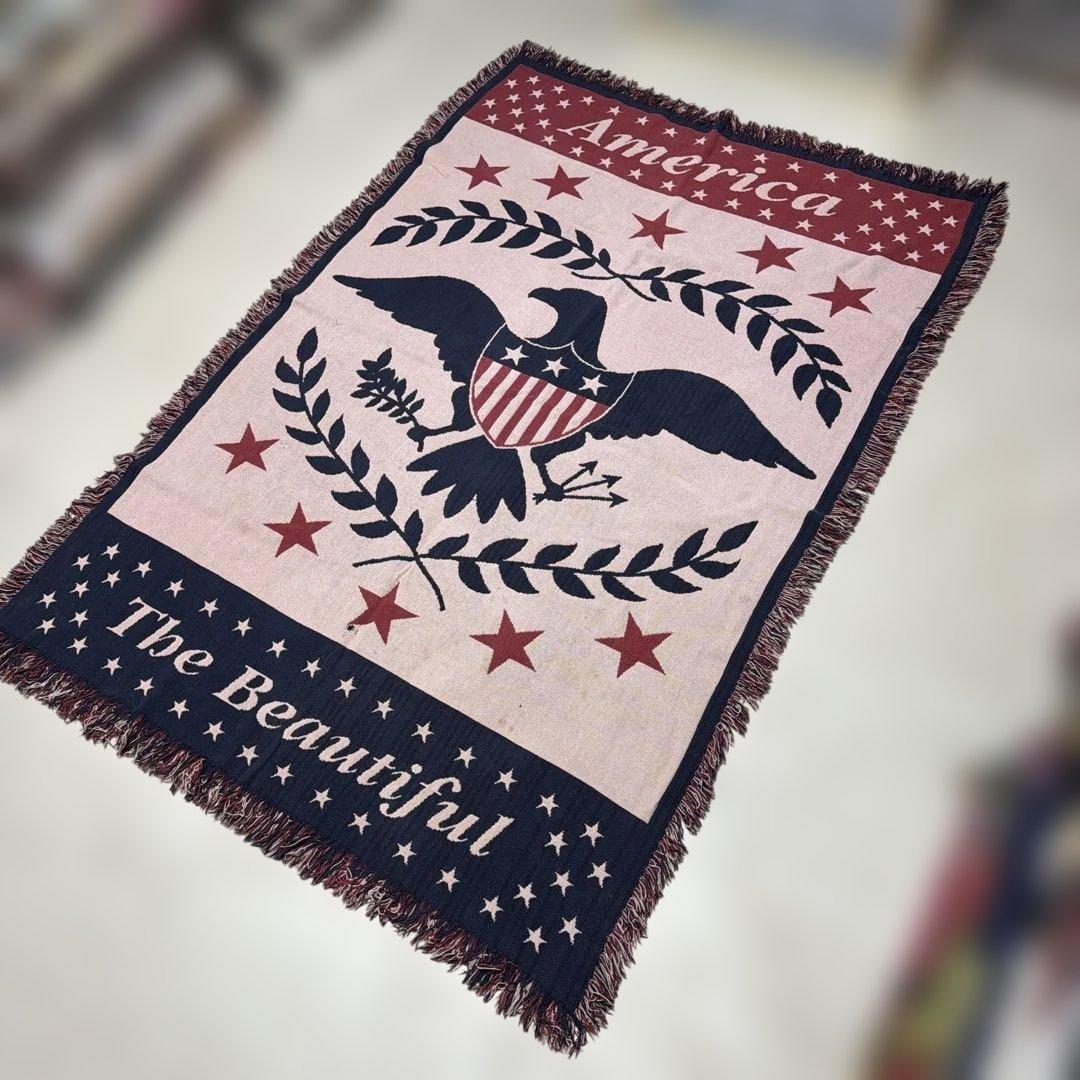 アメリカ イーグル マルチカバー ソファカバー ヴィンテージラグ