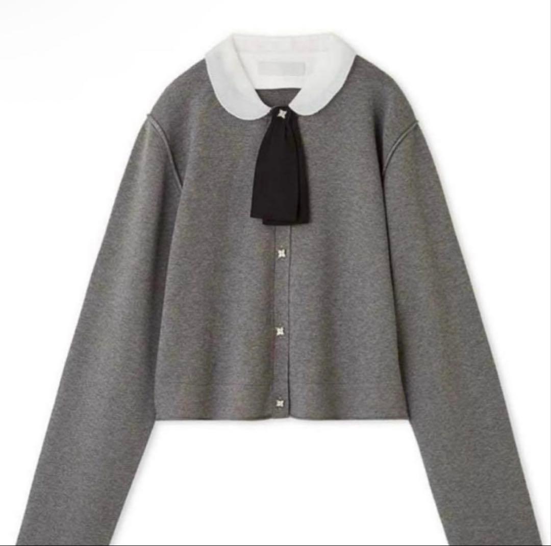 セルフォード デタッチャブル総針カーディガン